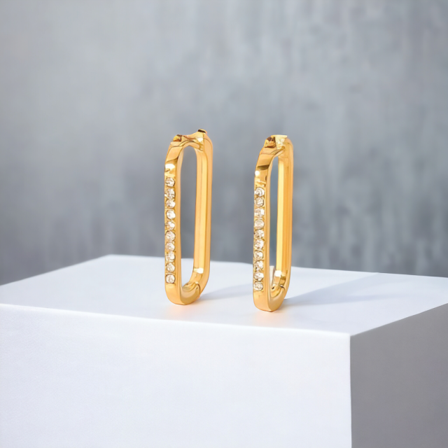 Crystals Classic Hoops