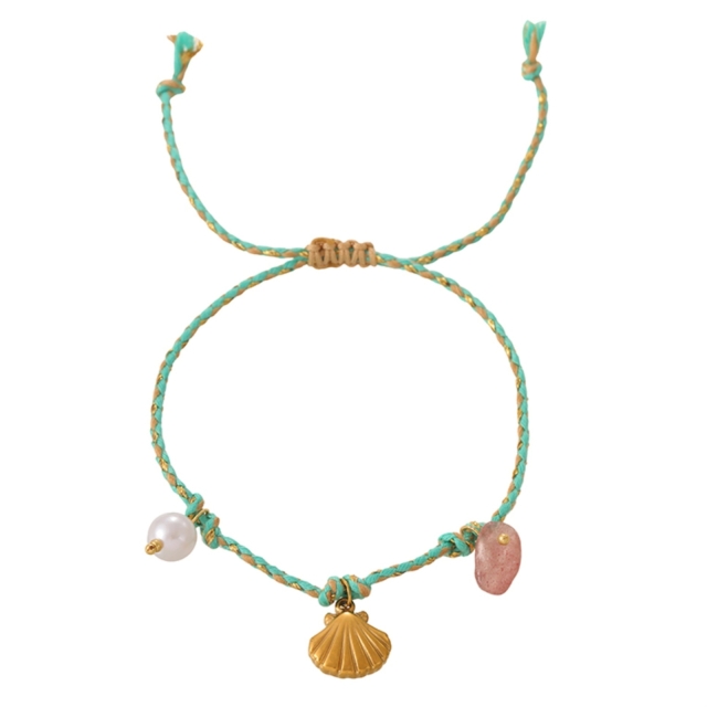 Seashell Charm Rope Vòng tay / Vòng cổ chân 