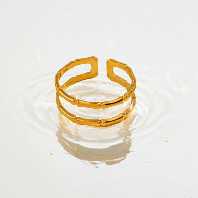 Double Bamboo Ring